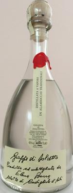 Grappa af Dolcetto, 0,7liter40pct, destilleri Vieux Moulin Borra